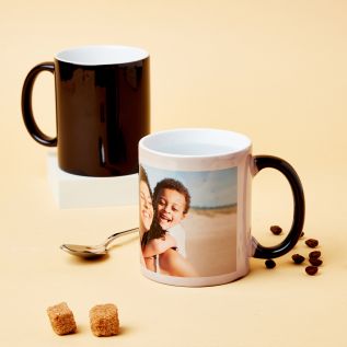 heat-changing magic mug personalised with a family photo