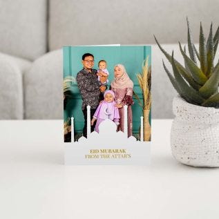Personalised Eid Mubarak Mosque Image Card