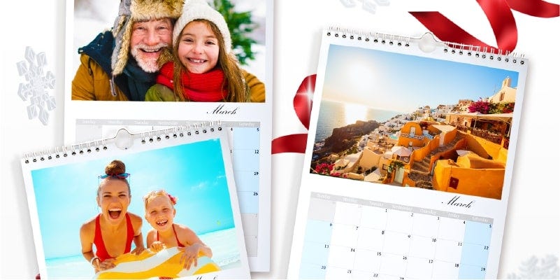selection of photo calendars